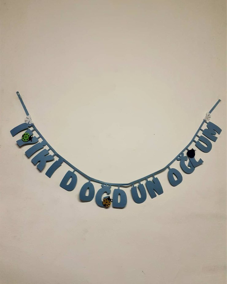 Kırmızı Parti Yazı Süsü İyi Ki Varsın - Görsel 3