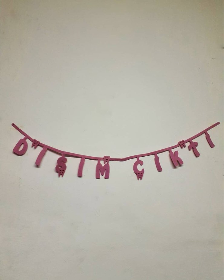 Kırmızı Parti Yazı Süsü İyi Ki Varsın - Görsel 5