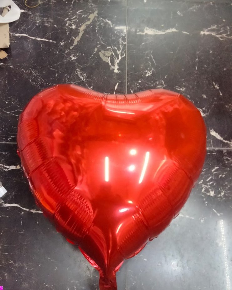 Altın Renk Kalp Şeklinde Folyo Balon - Görsel 2