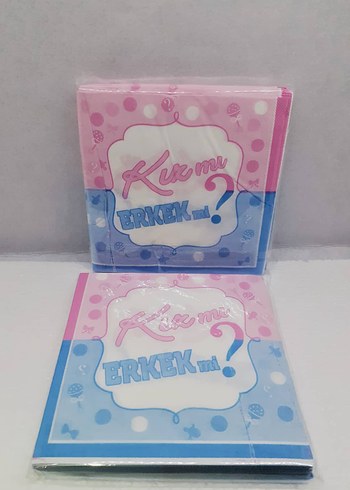 Gri Yıldızlı İyiki Doğdun Peçete - Görsel 5