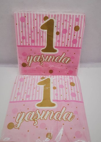 Gri Yıldızlı İyiki Doğdun Peçete - Görsel 2