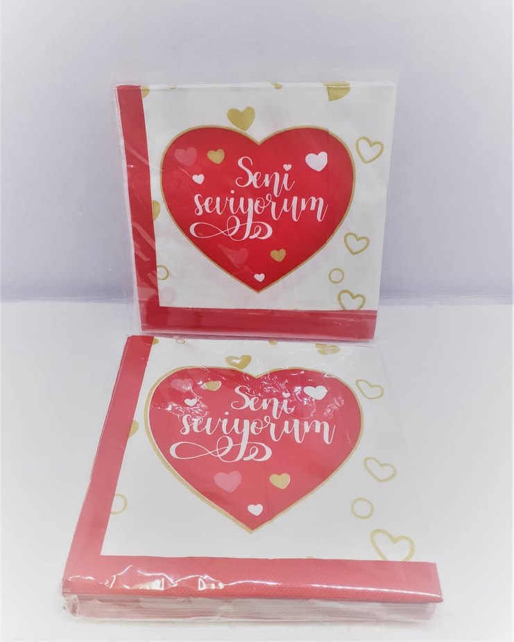 Gri Yıldızlı İyiki Doğdun Peçete - Görsel 4