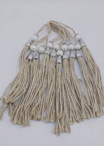 Pamuklu Püsküllü Bohem Saç Aksesuarı - Görsel 2