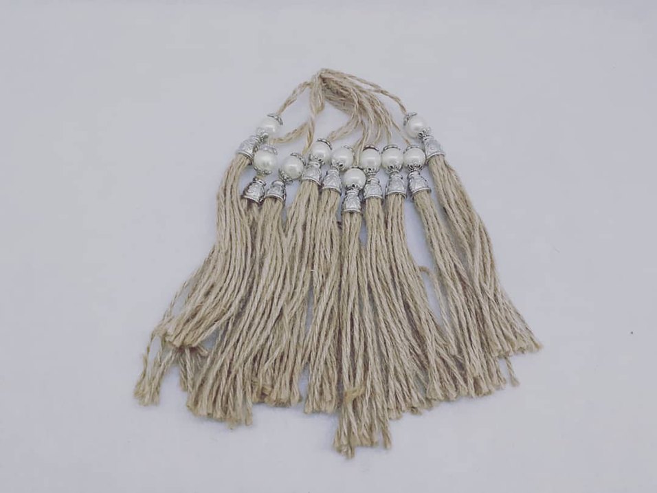 Pamuklu Püsküllü Bohem Saç Aksesuarı - Görsel 2