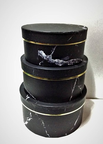 Kırmızı Kalp Desenli Hediye Kutusu Seti - Görsel 4