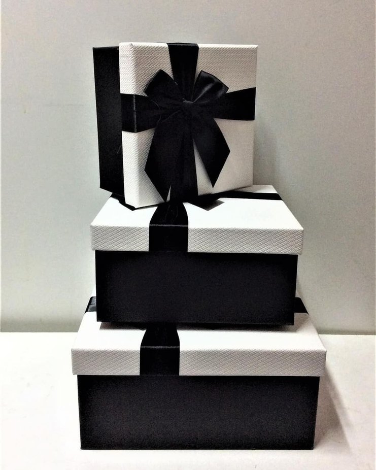 Kırmızı Kalp Desenli Hediye Kutusu Seti - Görsel 3