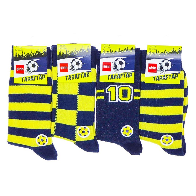 Erkek Çocuk Renkli Baskılı Çorap - Görsel 2