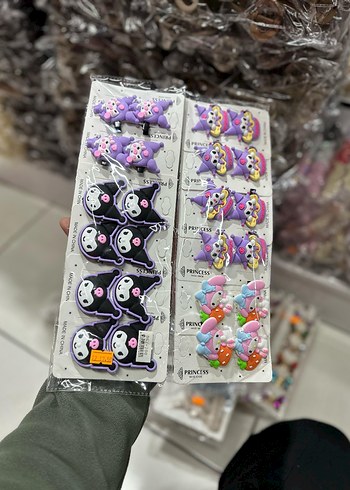 Renkli Payetli Kelebek Toka Seti - Görsel 6