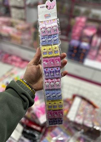 Renkli Payetli Kelebek Toka Seti - Görsel 15