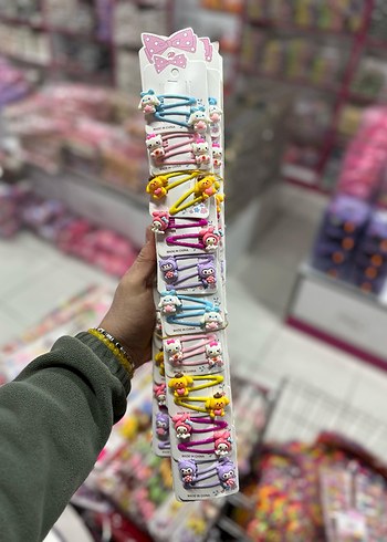 Renkli Payetli Kelebek Toka Seti - Görsel 12