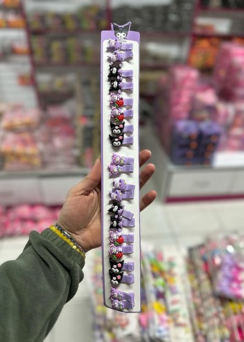 Renkli Payetli Kelebek Toka Seti - Görsel 17