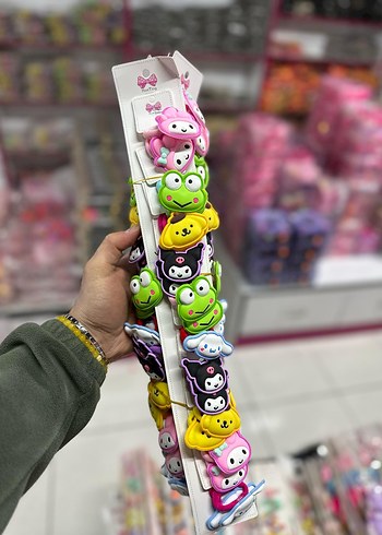 Renkli Payetli Kelebek Toka Seti - Görsel 18