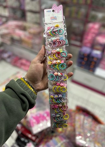 Renkli Payetli Kelebek Toka Seti - Görsel 14