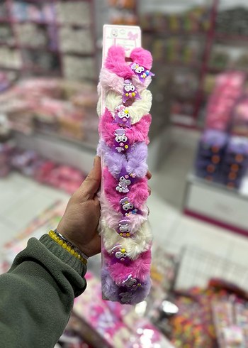 Renkli Payetli Kelebek Toka Seti - Görsel 13