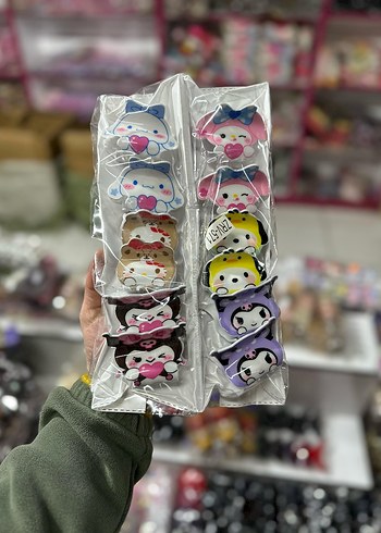 Renkli Payetli Kelebek Toka Seti - Görsel 2