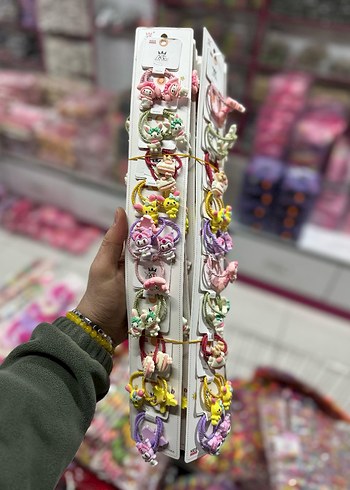 Renkli Payetli Kelebek Toka Seti - Görsel 11