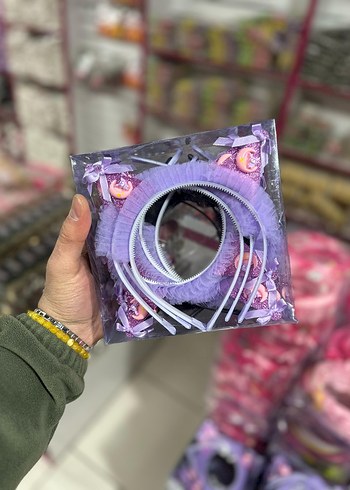 Renkli Payetli Kelebek Toka Seti - Görsel 10