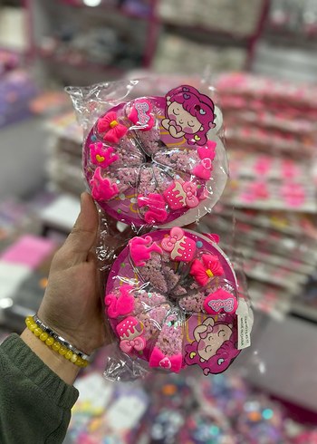 Renkli Payetli Kelebek Toka Seti - Görsel 20