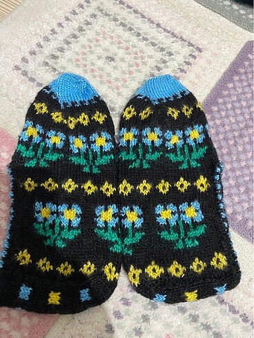 Beş şiş örgü patik - Görsel 6