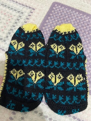 Beş şiş örgü patik - Görsel 12