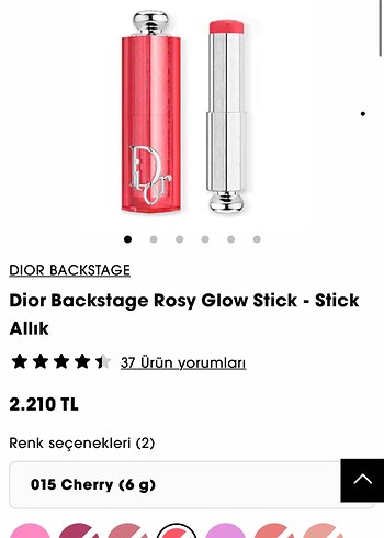 Dior Backstage Rosy Glow Stick Allık - 015 Cherry