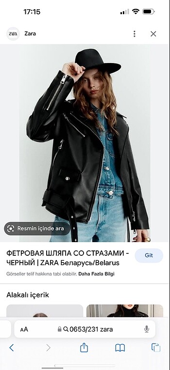 Zara Zara yün şapka