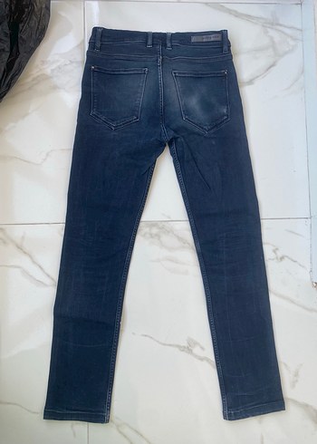 Erkek Lacivert Normal Kesim Denim Jean