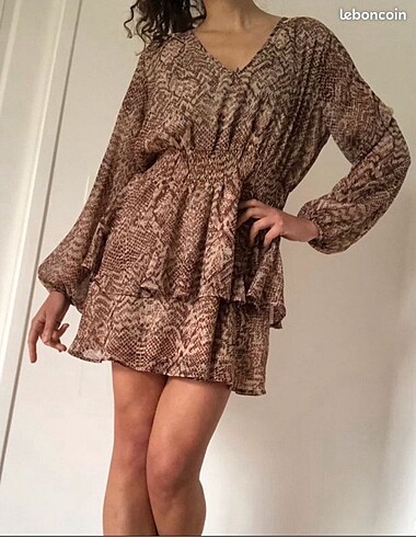 Zara şifon elbise