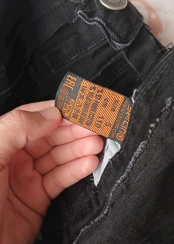 Panço Kız Çocuk Siyah Denim Askılı Tulum