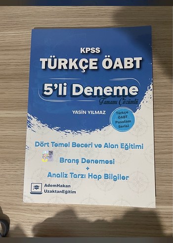 KPSS Türkçe ÖABT 5'li Deneme Kitabı