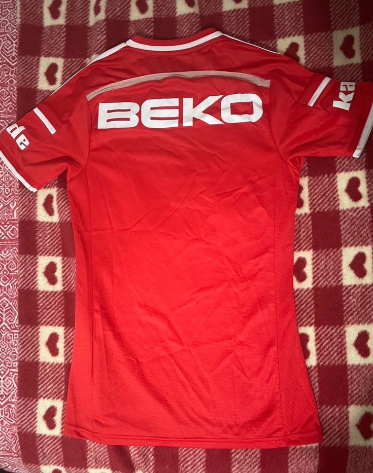 Adidas Beşiktaş Kırmızı V Yaka Forma - Görsel 2