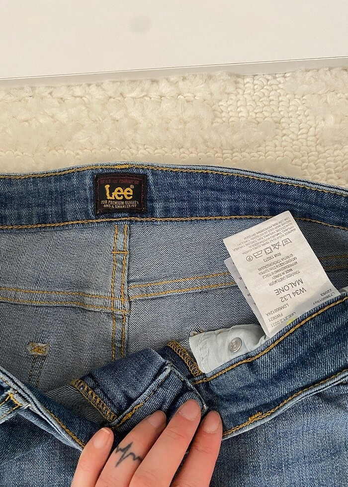 Erkek Lee marka orijinal jean - Görsel 2