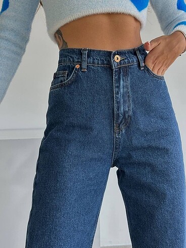 Yüksek bel palazzo jean - Görsel 5