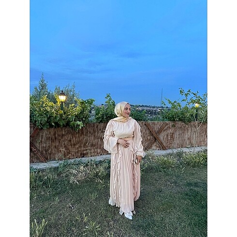 Tesettür şifon elbise