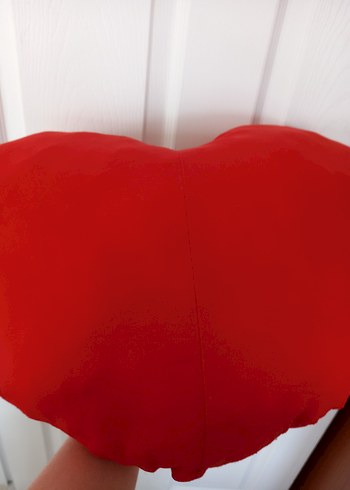 Kırmızı Kalp Şeklinde Yastık - Görsel 10