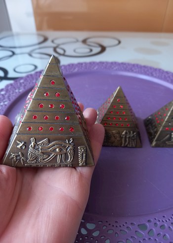 Mısır Piramitlrri Seti 3lü Biblo, Dekoratif Dekorasyon Ürünü - Görsel 7