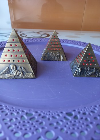 Mısır Piramitlrri Seti 3lü Biblo, Dekoratif Dekorasyon Ürünü - Görsel 5