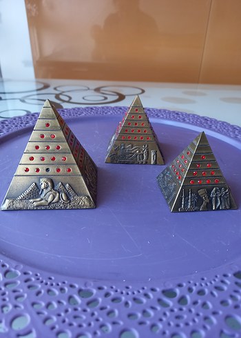 Mısır Piramitlrri Seti 3lü Biblo, Dekoratif Dekorasyon Ürünü - Görsel 11