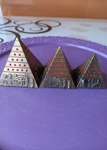 Mısır Piramitlrri Seti 3lü Biblo, Dekoratif Dekorasyon Ürünü - Görsel 6