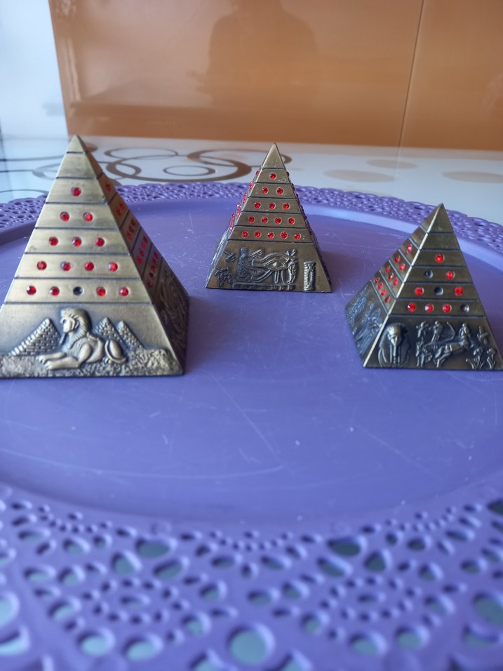 Mısır Piramitlrri Seti 3lü Biblo, Dekoratif Dekorasyon Ürünü - Görsel 5