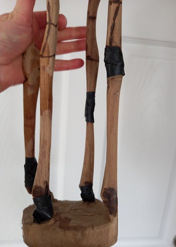 El Yapımı Ahşap Zürafa Oyuncak, Dekoratif Dekorasyon Ürünü - Görsel 19