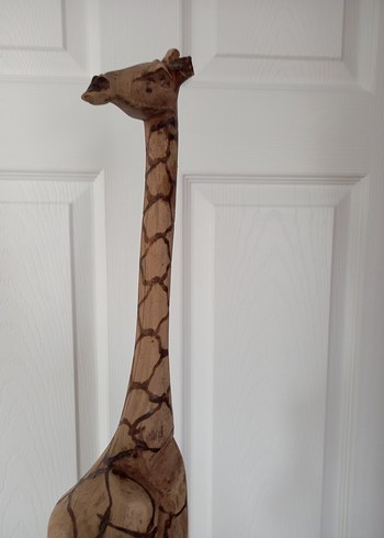 El Yapımı Ahşap Zürafa Oyuncak, Dekoratif Dekorasyon Ürünü - Görsel 14