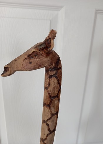 El Yapımı Ahşap Zürafa Oyuncak, Dekoratif Dekorasyon Ürünü - Görsel 7