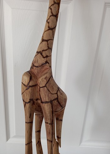 El Yapımı Ahşap Zürafa Oyuncak, Dekoratif Dekorasyon Ürünü - Görsel 15