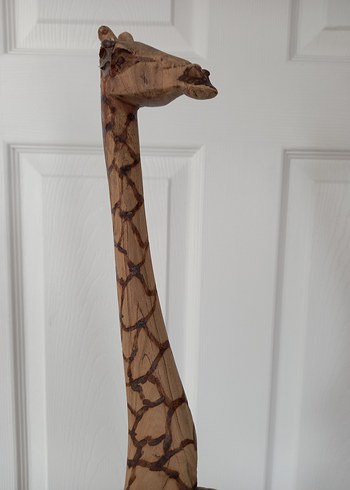 El Yapımı Ahşap Zürafa Oyuncak, Dekoratif Dekorasyon Ürünü - Görsel 12