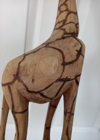 El Yapımı Ahşap Zürafa Oyuncak, Dekoratif Dekorasyon Ürünü - Görsel 16