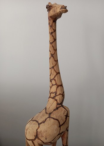 El Yapımı Ahşap Zürafa Oyuncak, Dekoratif Dekorasyon Ürünü - Görsel 5