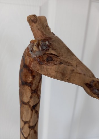 El Yapımı Ahşap Zürafa Oyuncak, Dekoratif Dekorasyon Ürünü - Görsel 9