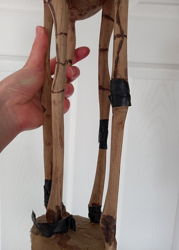 El Yapımı Ahşap Zürafa Oyuncak, Dekoratif Dekorasyon Ürünü - Görsel 18