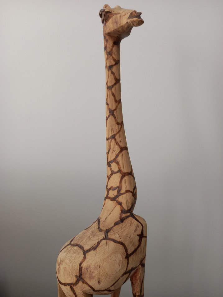 El Yapımı Ahşap Zürafa Oyuncak, Dekoratif Dekorasyon Ürünü - Görsel 5